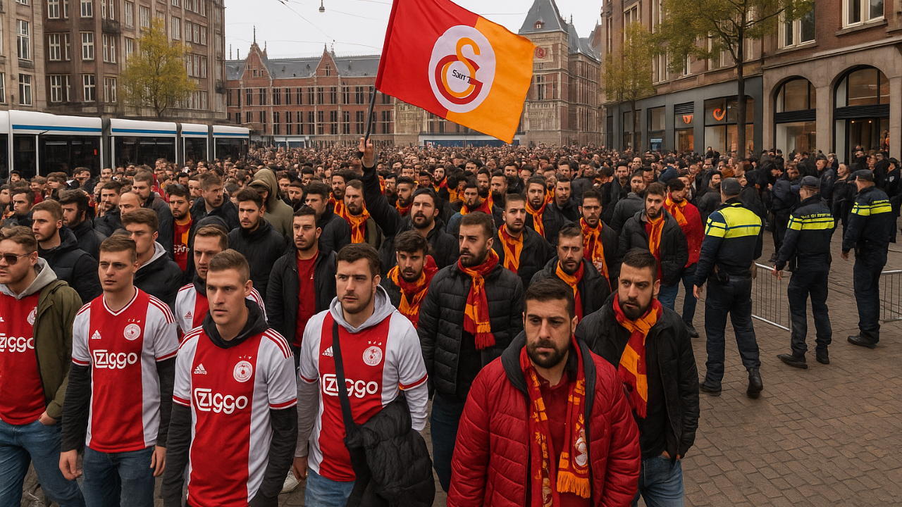 Ajax - Galatasaray Maçı Nedeniyle Amsterdam&#039;da Güvenlik Alarmı: Şehir Merkezi Risk Bölgesi İlan Edildi