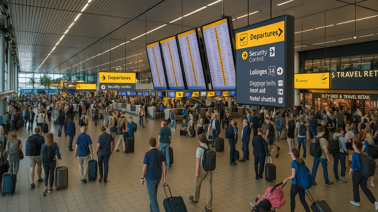 Hollanda Havalimanları 2025’in Üçüncü Çeyreğinde 22 Milyondan Fazla Yolcuya Hizmet Verdi