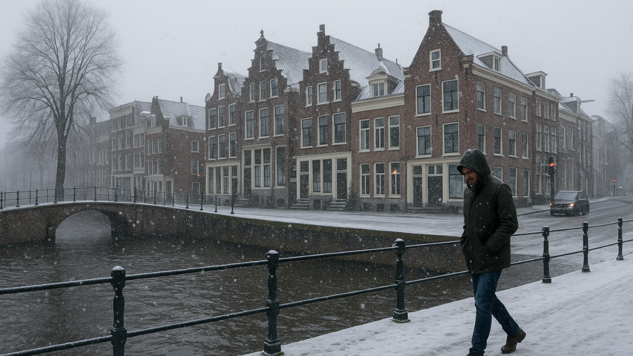 Hollanda’da kış resmen yüzünü gösterdi!