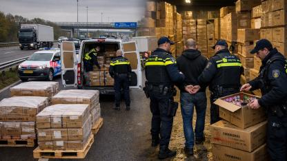 A15 Polis Kontrolü, Enschede’de Tonlarca Kaçak Havai Fişeği Ortaya Çıkardı