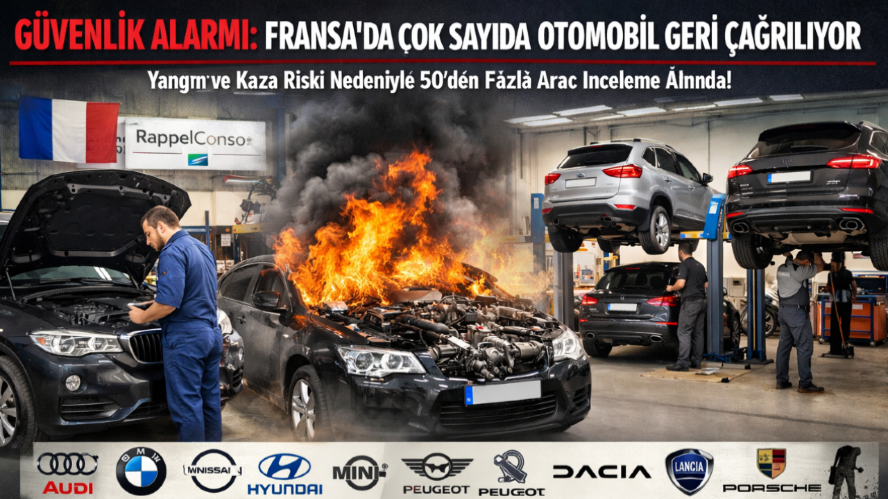 Güvenlik Alarmı: Fransa’da Çok Sayıda Otomobil Geri Çağrılıyor
