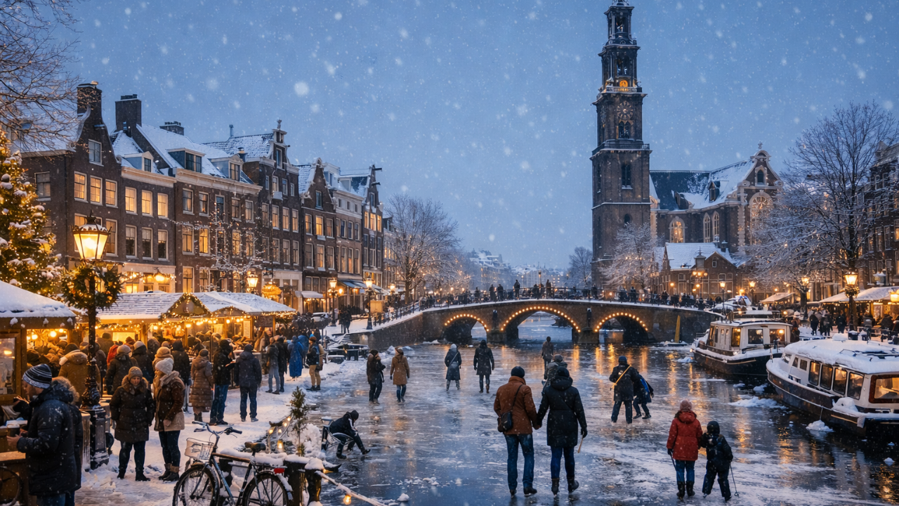 Hollanda Hissedilen -10 Derece ile Noel Kutluyor!