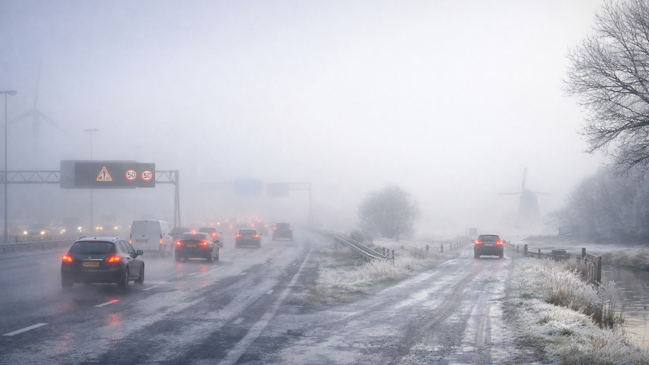 Hollanda’da Sis ve Gizli Buzlanma Alarmı: Sarı Kod Yürürlükte