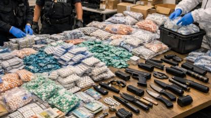 Hollanda’da Yasa Dışı İlaç Operasyonu: Binlerce Hap ve Silah Ele Geçirildi