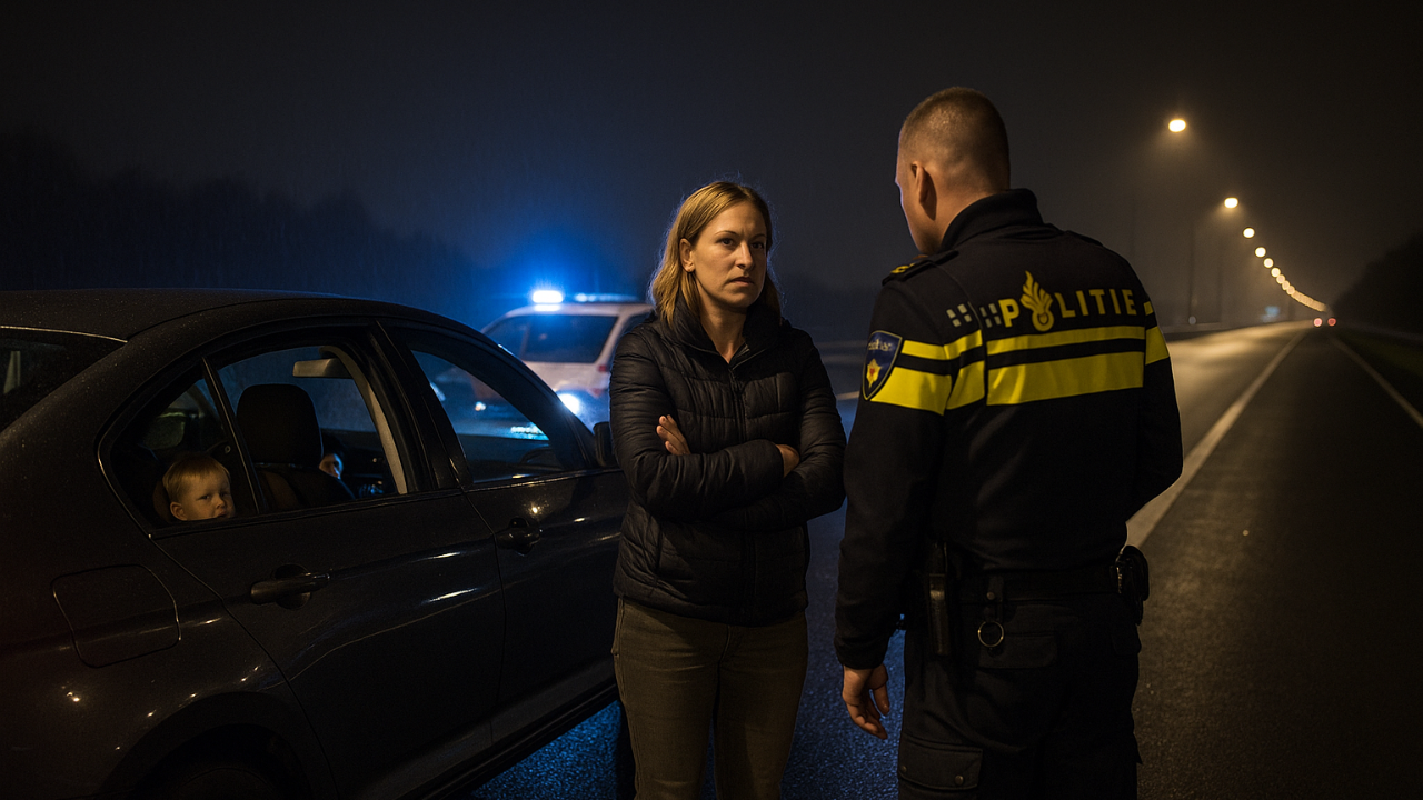 Kadın Sürücü, Arka Koltukta Çocukla 214 km Hız Yaparken Yakalandı