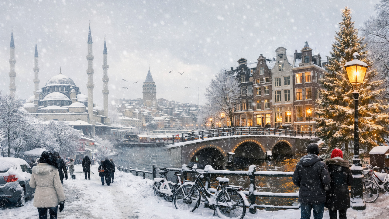 Kara Kış Avrupa’ya Yayıldı: Türkiye’de Zemheri, Hollanda’da Son 15 Yılın En Soğuk Noel’i