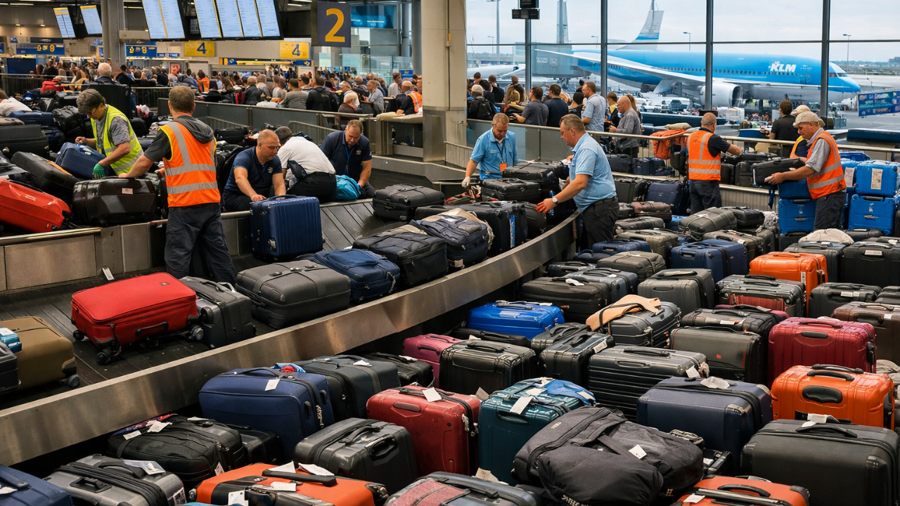 Schiphol’de Bagaj Krizi: 20 Bin Valiz Yeniden Yönlendiriliyor