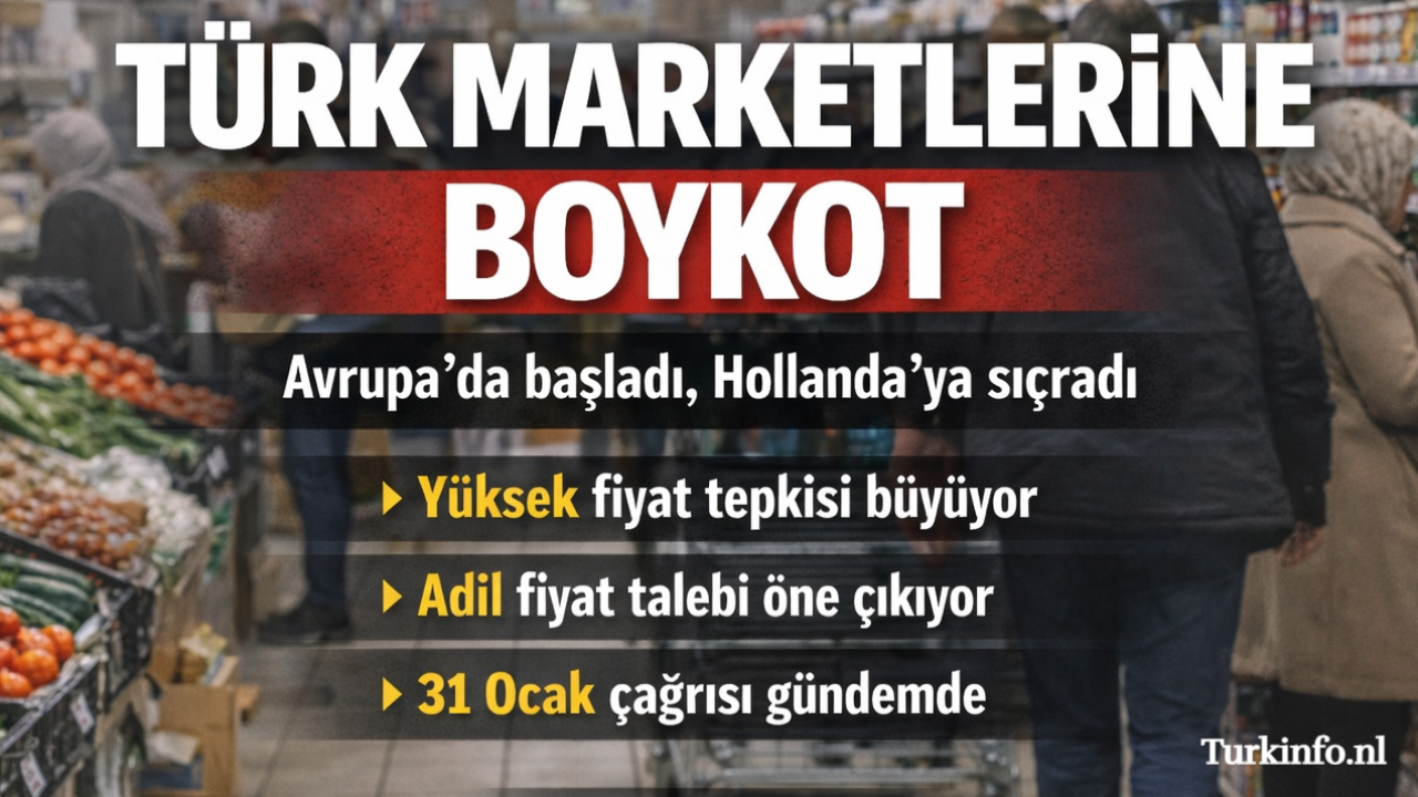 Avrupa’da Türk Marketlerine Boykot Büyüyor: Tepki Hollanda’ya Sıçradı
