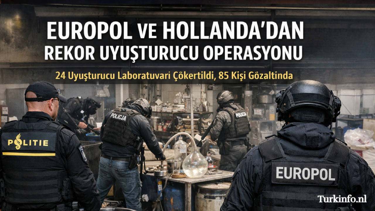 Europol ve Hollanda’dan Rekor Uyuşturucu Operasyonu