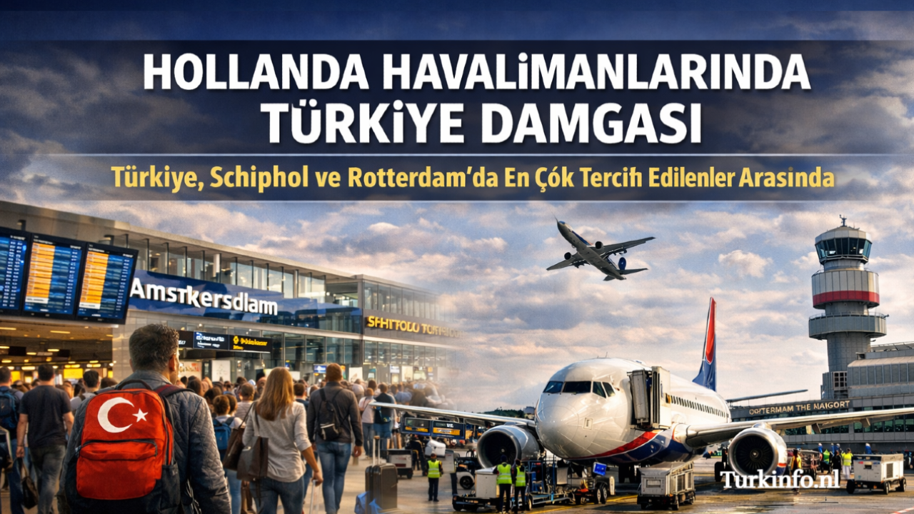 Hollanda Havalimanlarında Türkiye Damgası