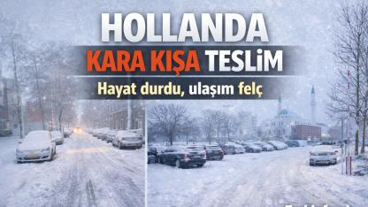 Hollanda Kara Kışa Teslim Oldu: Hayat Durdu, Ulaşım Felç