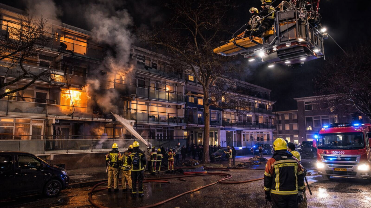 Hollanda Vlissingen’de Yaşlılar Apartmanında Patlama: 3 Yaralı