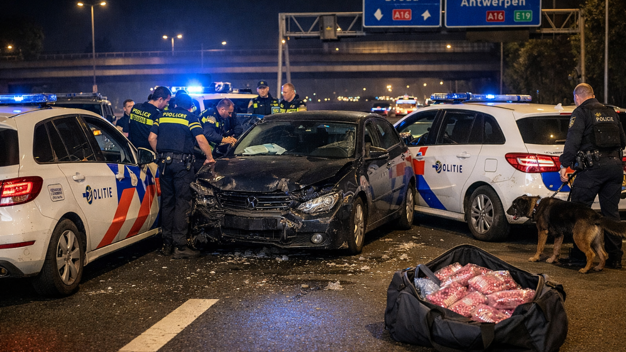 Hollanda’da 200 km Hızla Polis Kovalamacası: Uyuşturucu Ele Geçirildi