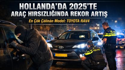 Hollanda’da 2025’te Araç Hırsızlığında Rekor Artış