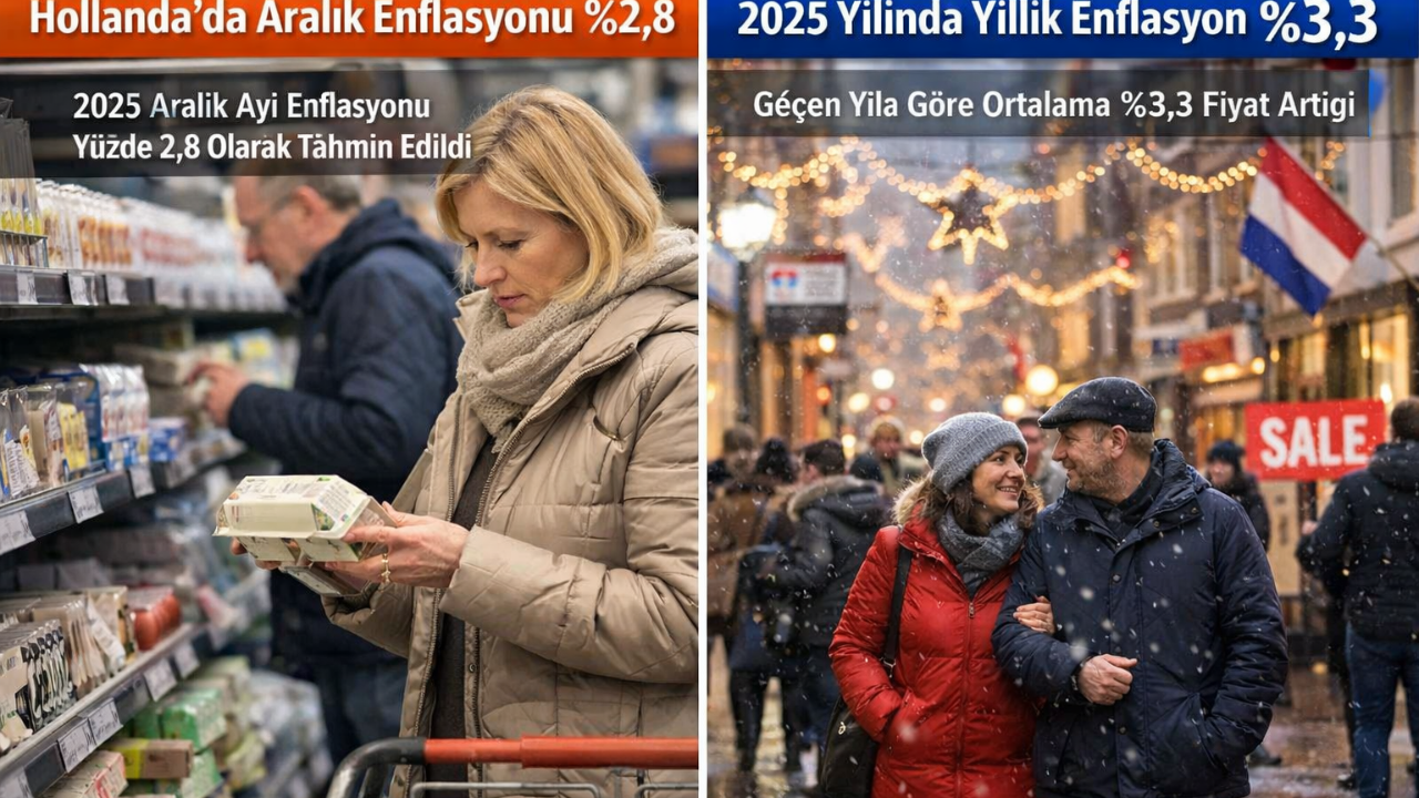 Hollanda’da Aralık Enflasyonu Yüzde 2,8 Seviyesinde