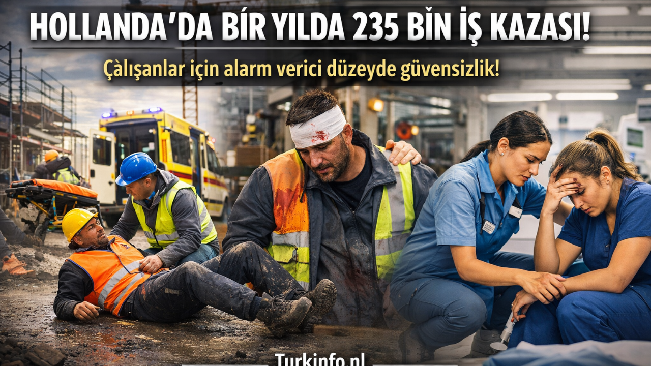 Hollanda’da Bir Yılda 235 Bin İş Kazası Kayda Geçti