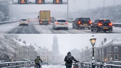 Hollanda’da Hafta Sonu Kış Alarmı: Turuncu Kod Uyarısı