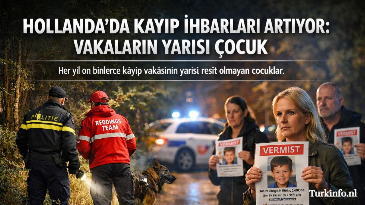 Hollanda’da Kayıp İhbarları Artıyor: Vakaların Yarısı Çocuk
