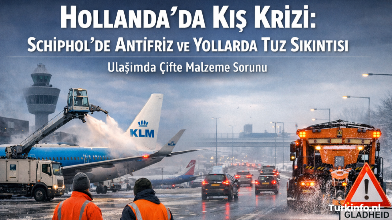 Hollanda’da Kış Krizi: Schiphol’de Antifriz, Yollarda Tuz Sıkıntısı