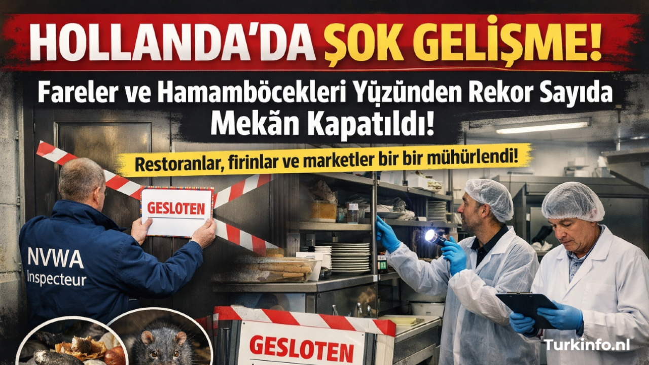 Hollanda'da Şok Eden Gelişme: Fareler ve Hamamböcekleri Yüzünden Rekor Sayıda Mekân Kapatıldı!