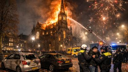 Hollanda’da Yılbaşı Hasarı 9 Milyon Euro’ya Geriledi