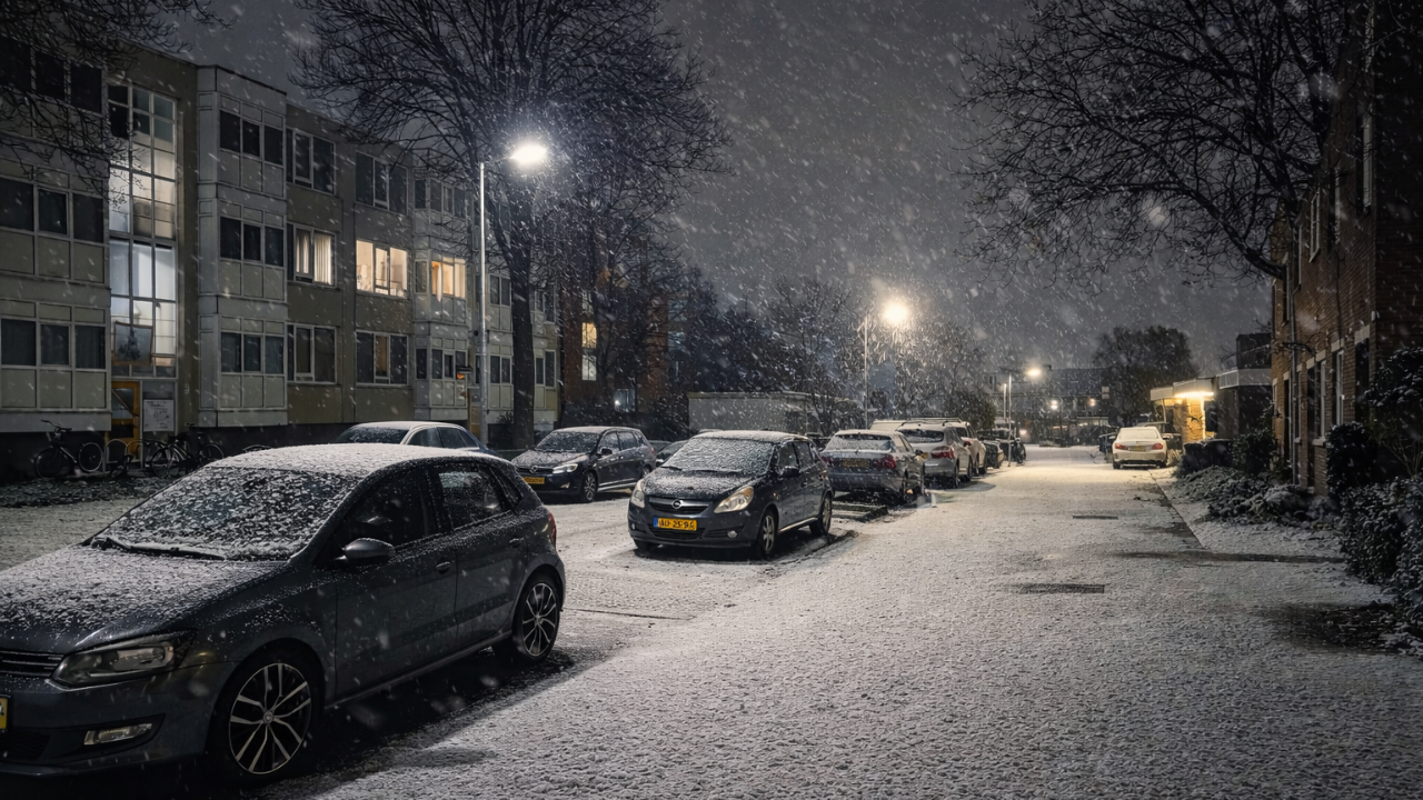 Hollanda’ya Yılın İlk Karı Yağdı, Ülke Beyaza Büründü