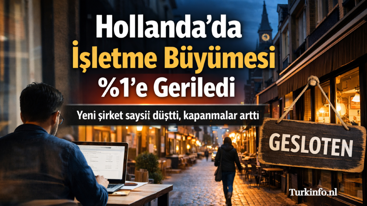 KVK Verileri Açıklandı: Hollanda’da İşletme Büyümesi %1’e Geriledi