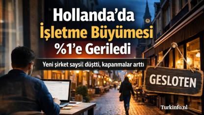 KVK Verileri Açıklandı: Hollanda’da İşletme Büyümesi %1’e Geriledi