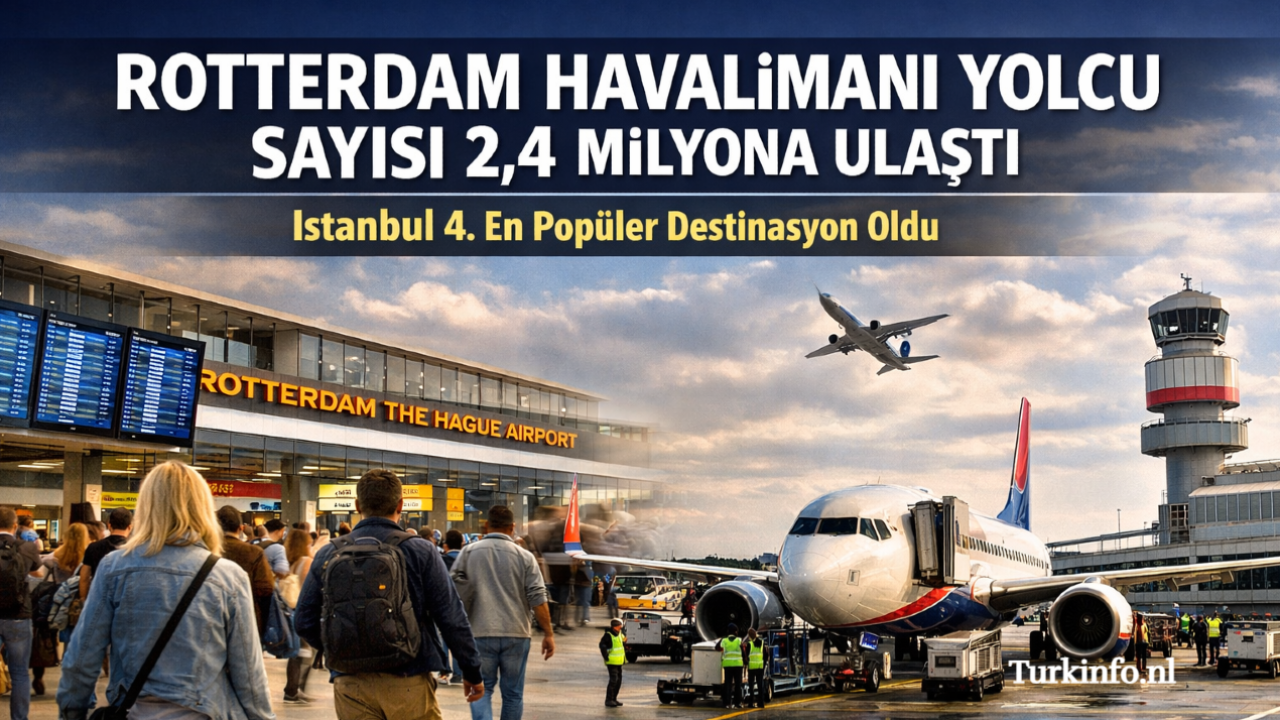Rotterdam Havalimanı Yolcu Sayısı 2,4 Milyona Ulaştı