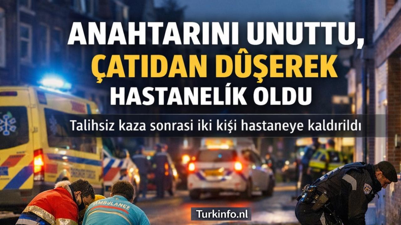 Rotterdam’da Eve Çatıdan Girmeye Çalışan Adam Ağır Yaralandı