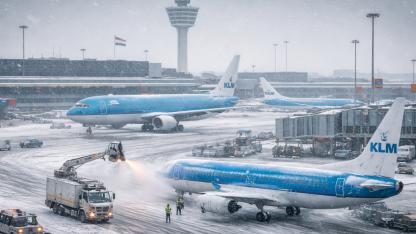 Schiphol’de Kış Koşulları Uçuşları Vurdu: 200’den Fazla Sefer İptal