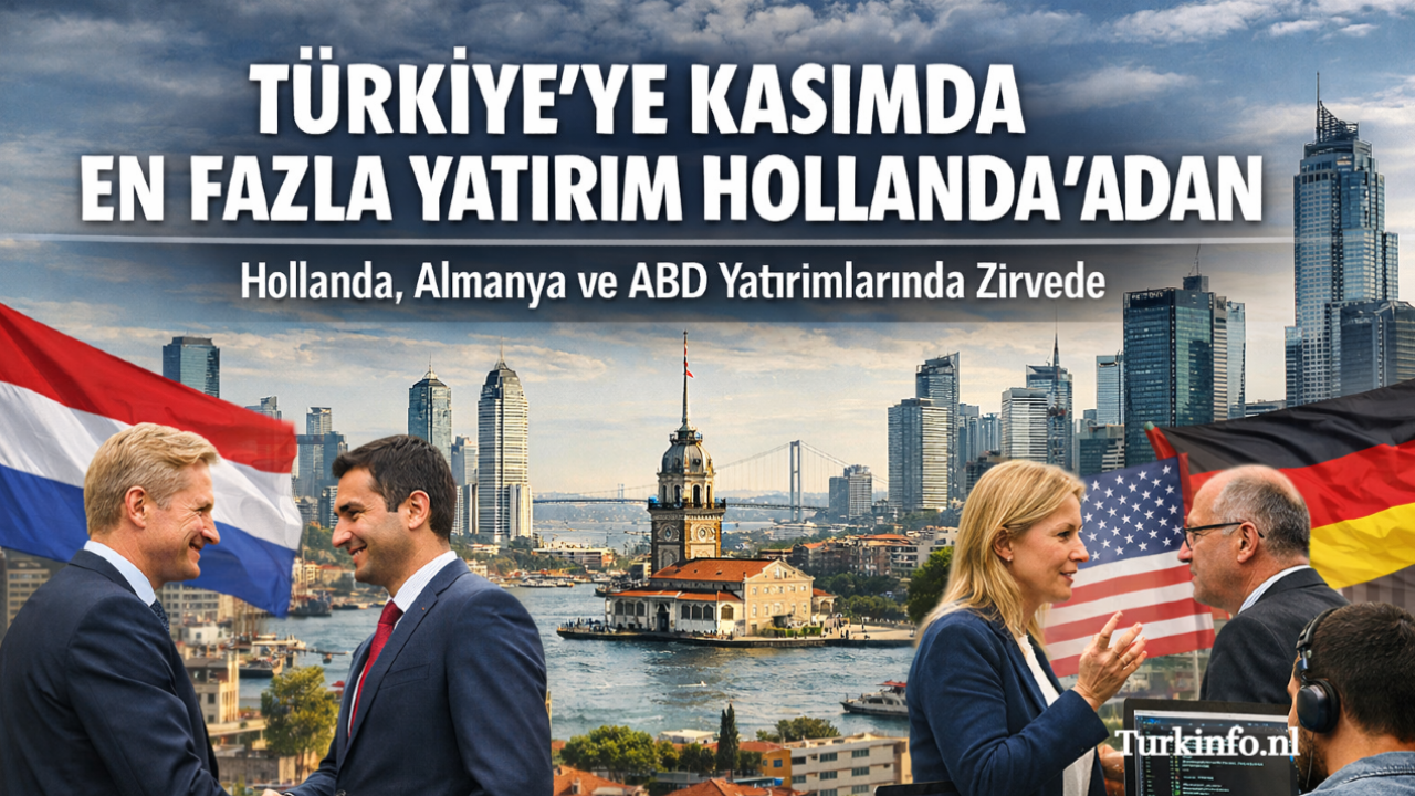 Türkiye’ye Kasım Ayında En Fazla Yatırım Hollanda’dan Geldi