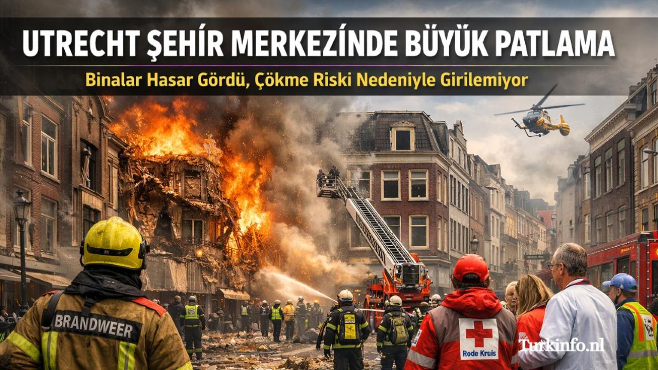 Utrecht Şehir Merkezinde Patlama ve Yangın Paniği