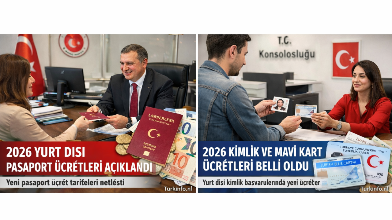 Yurt Dışındaki Vatandaşlar İçin 2026 Pasaport ve Kimlik Ücretleri Açıklandı