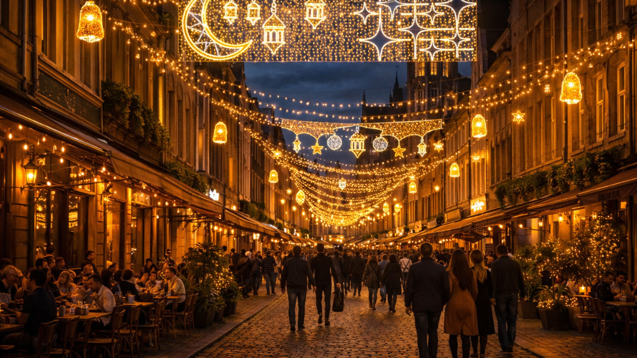 Belçika’da Bir İlk: Gent’te Ramazan Ayında İki Cadde Işıklandırılacak