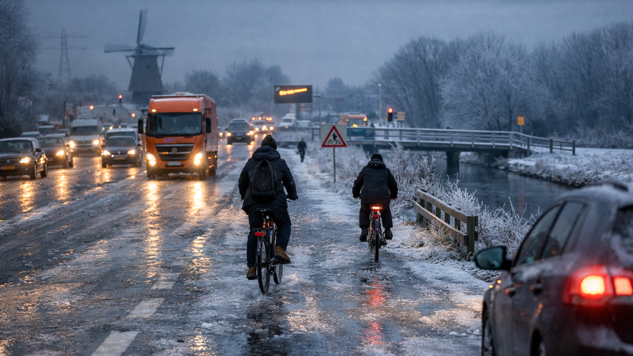 Hollanda’da Buzlanma Alarmı: Kuzey İçin Turuncu Kod