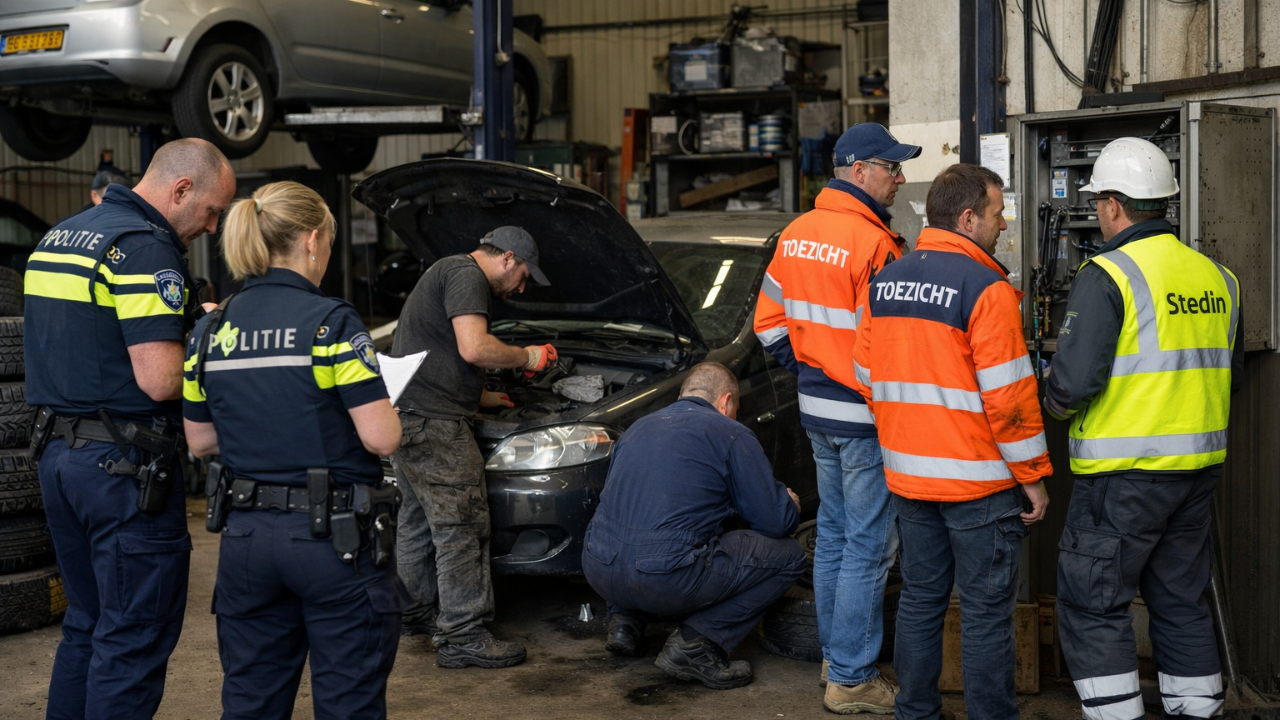 Hollanda’da Otomobil Firmalarına Denetim: 3 Kişi Sosyal Yardım Alırken Çalışırken Yakalandı