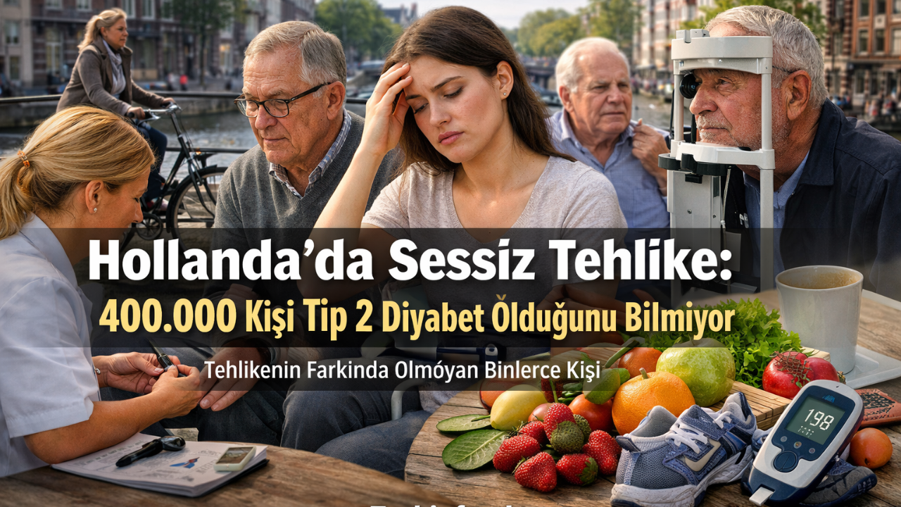 Hollanda’da Sessiz Tehlike: 400.000 Kişi Tip 2 Diyabet Olduğunu Bilmiyo