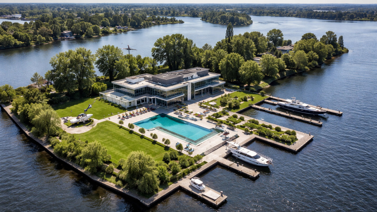 Hollanda’nın Satılık En Pahalı Evi: Vinkeveen’de Lüks Villa Göz Kamaştırıyor