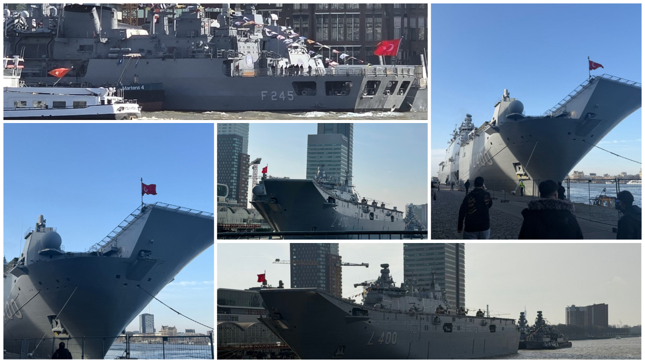 Rotterdam’da bugün alışılmışın dışında bir manzara var!