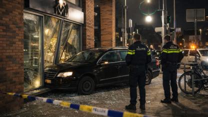 Rotterdam’da Kuyumcuya Araçla Saldırı: Büyük Maddi Hasar