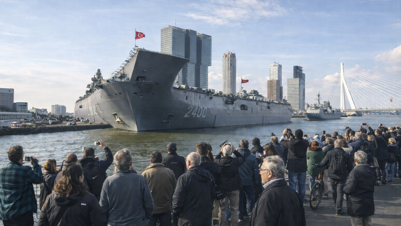 Rotterdam’da Türk Savaş Gemilerine Yoğun İlgi