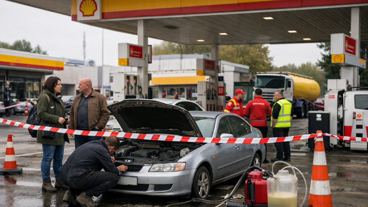 Shell’de Skandal İddia: Benzin Yerine Su Karışımı Yakıt mı Satıldı?Shell Belçika’da Benzin İstasyonunu Kapattı