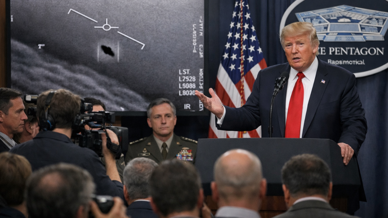 Trump UFO Belgelerini Açıklayacağını Duyurdu