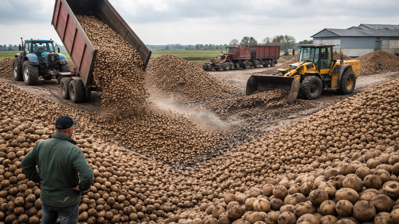 Avrupa’da Patates Fiyatları Negatife Düştü: Arz Krizi Derinleşiyor