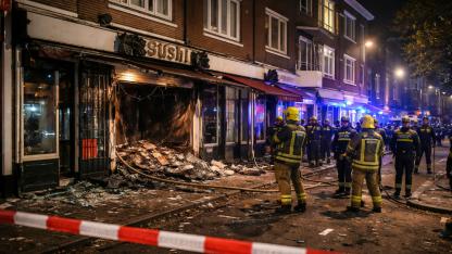 Eindhoven’da Suşi Restoranında Patlama: Havai Fişek Şüphesi Büyük Hasara Yol Açtı