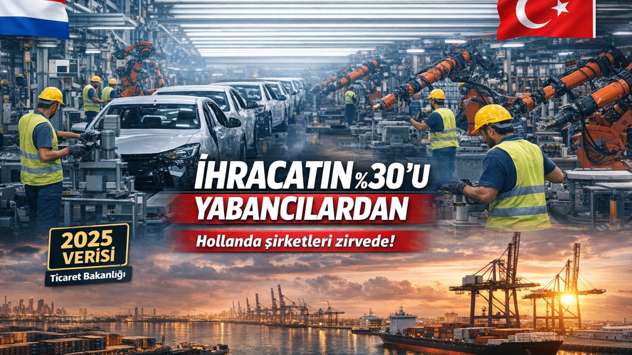 Hollanda Türkiye İhracatında Kritik Rol Üstleniyor: Yabancı Yatırımlar %30’a Ulaştı