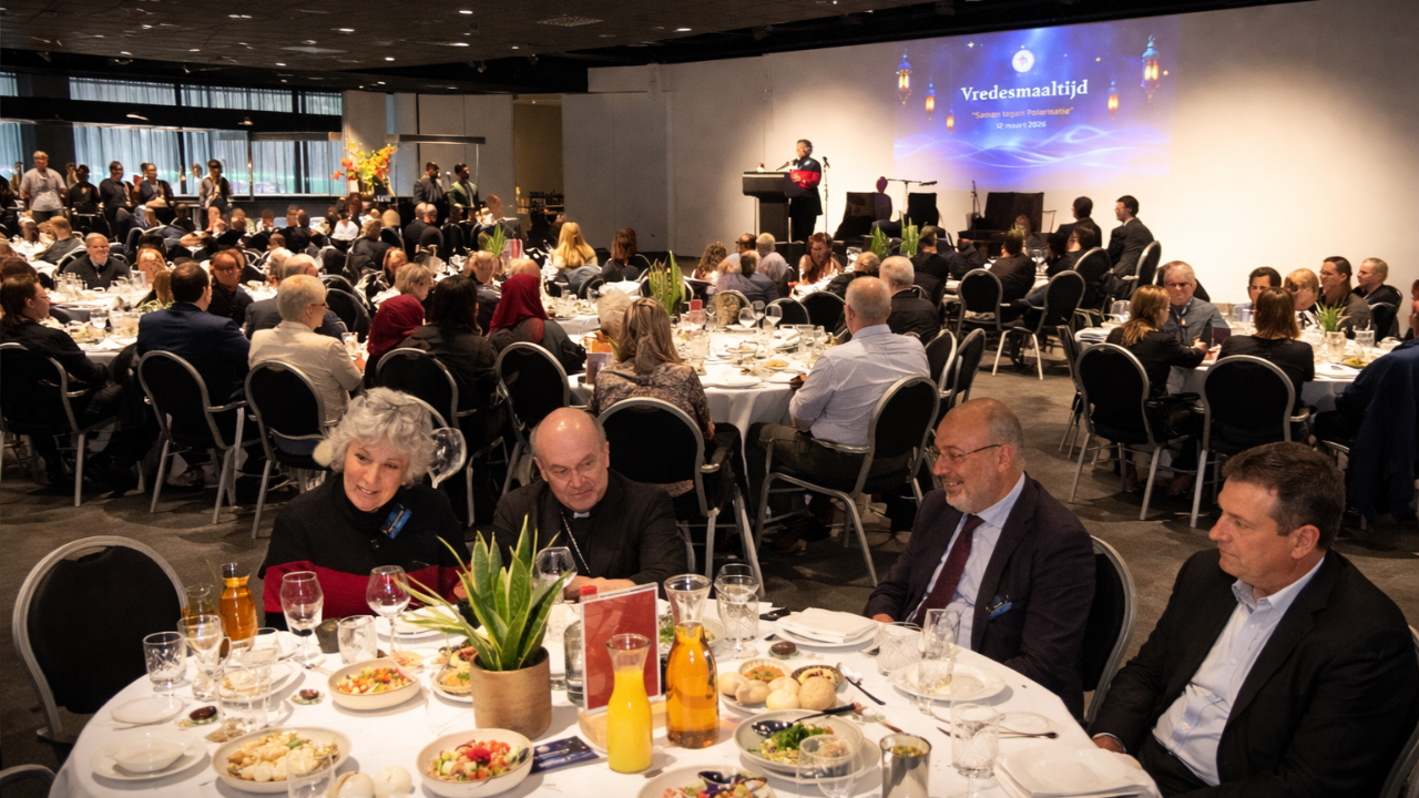 Hollanda’da Farklı İnançlar Aynı Sofrada Buluştu:“Kutuplaşmaya Karşı” Barış İftarı