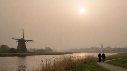 Hollanda’da Ilıman Bahar Havası Sürüyor: Sahra Tozu Güneşi Solgun Gösteriyor