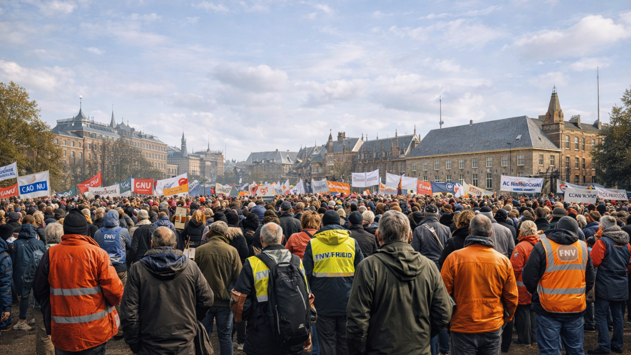 Hollanda’da Maaş Krizi Büyüyor: Binlerce Memur Den Haag’da Sokağa İndi